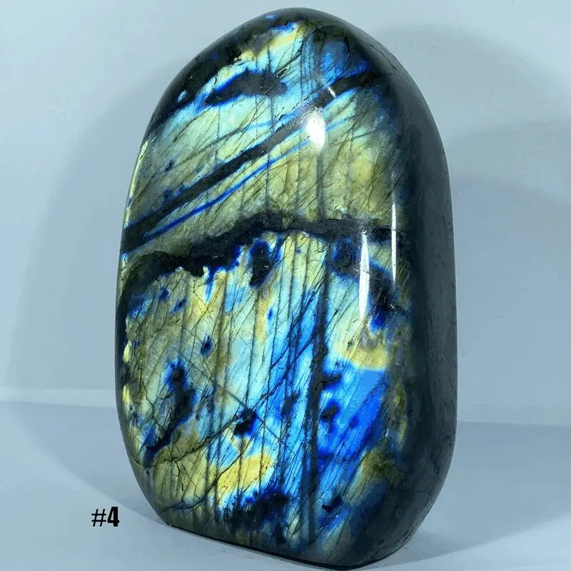 Bloc de Labradorite Poli Grand (qualité supérieure)