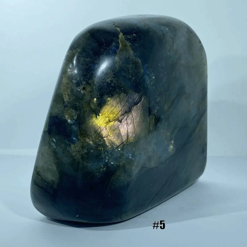 Bloc de Labradorite Poli Grand (qualité supérieure)