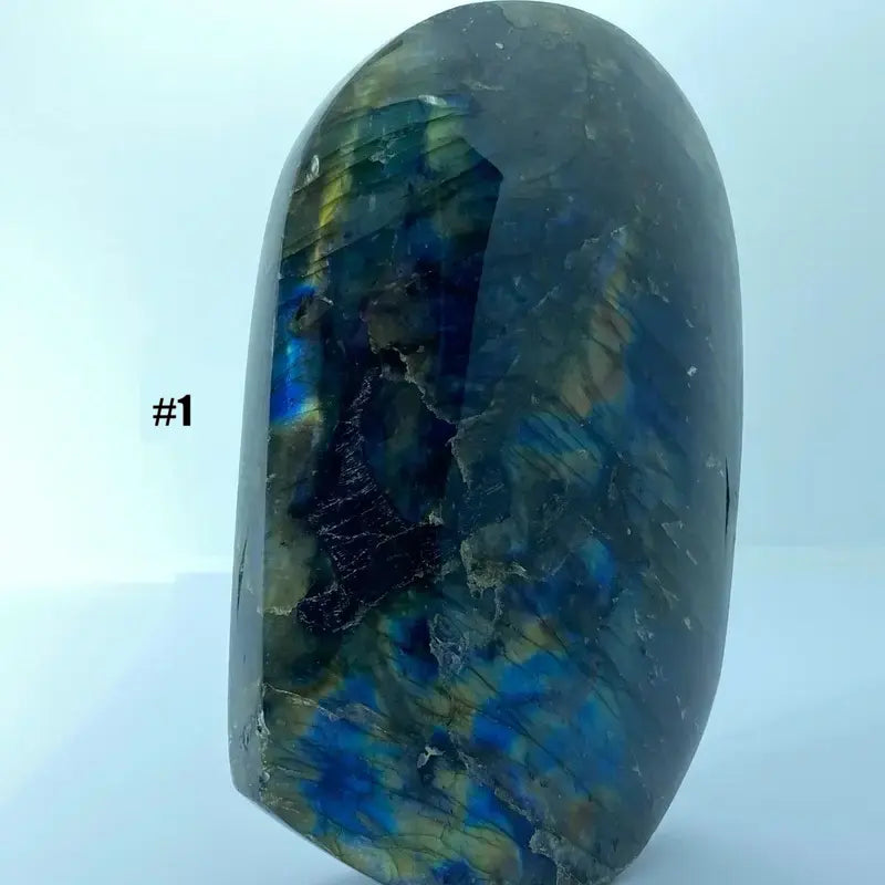 Bloc de Labradorite Poli Grand (qualité supérieure)