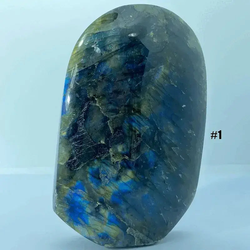 Bloc de Labradorite Poli Grand (qualité supérieure)