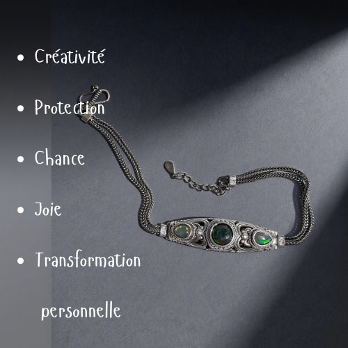 Bracelet en Opale Argent S925 #2