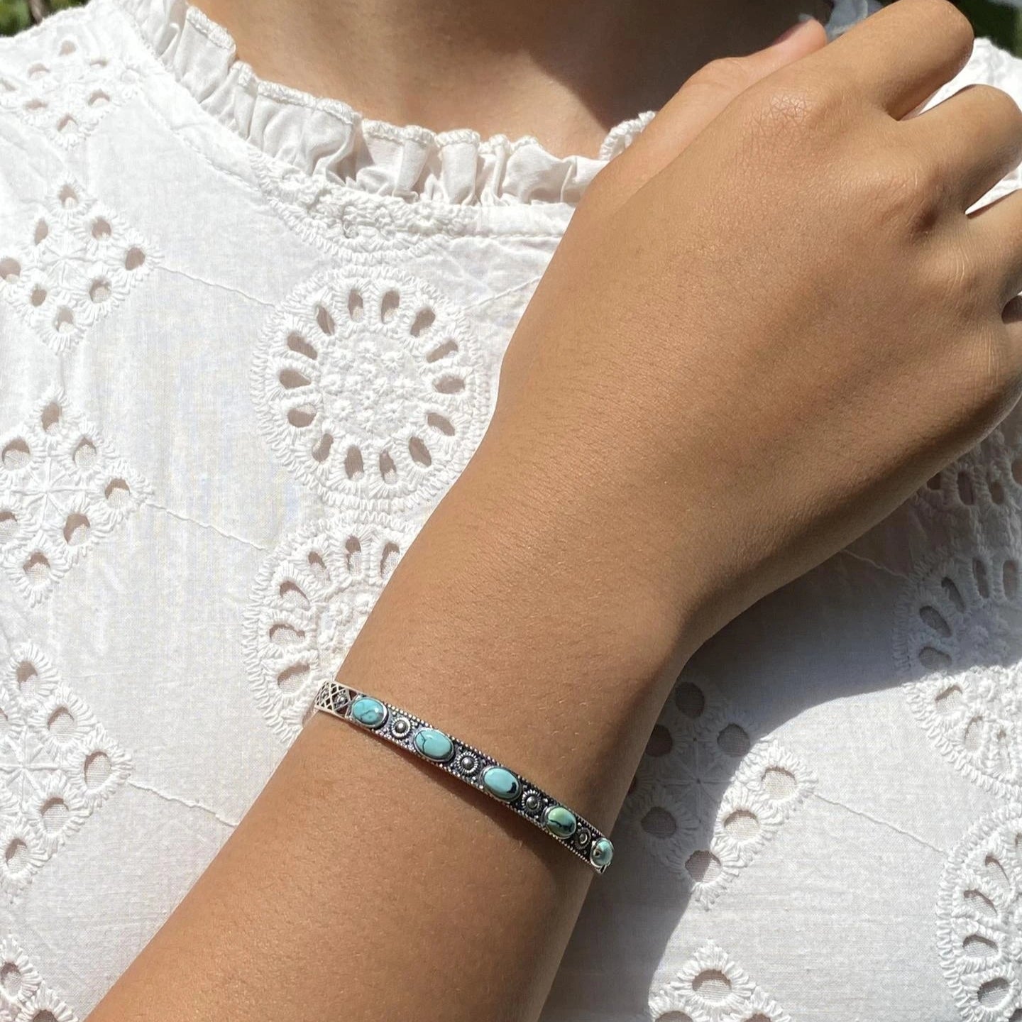 Bracelet en Turquoise Argent S925
