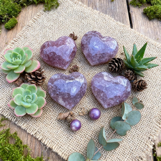 Cœur en Quartz Fraise