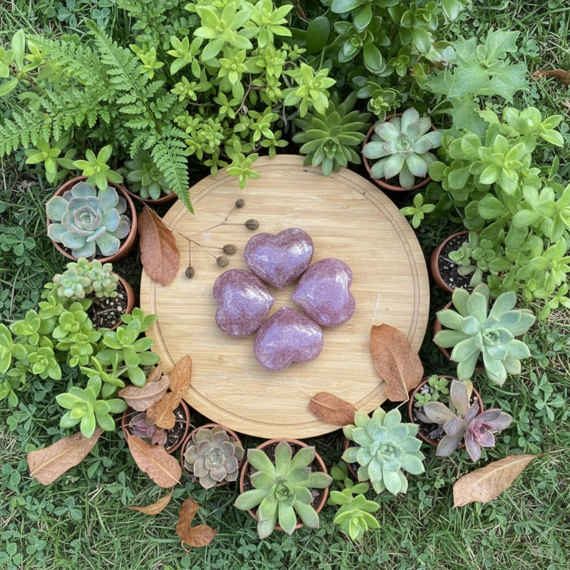 Cœur en Quartz Fraise