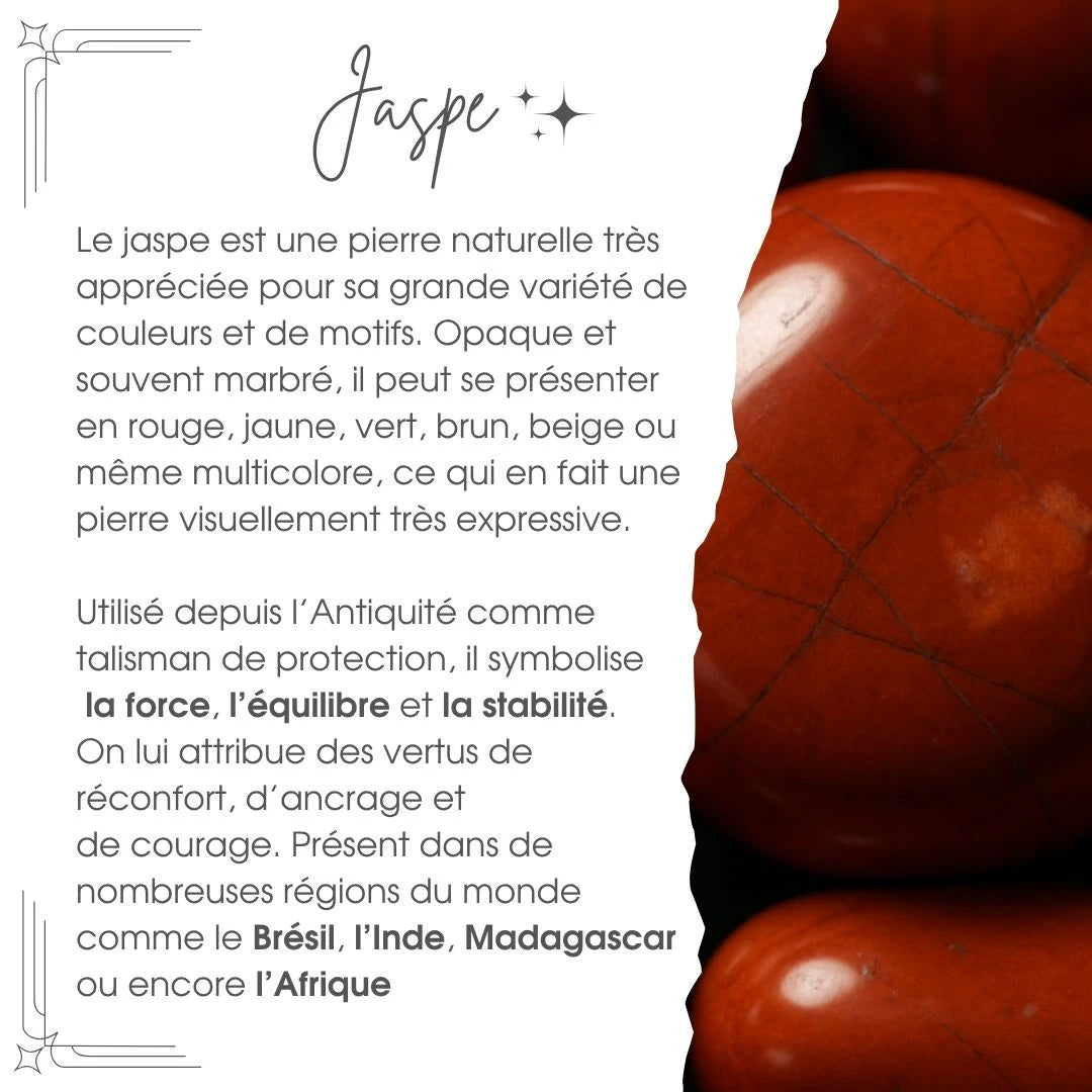 Cœur en Jaspe Zèbre Rose