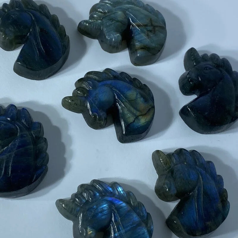 Licorne en Labradorite