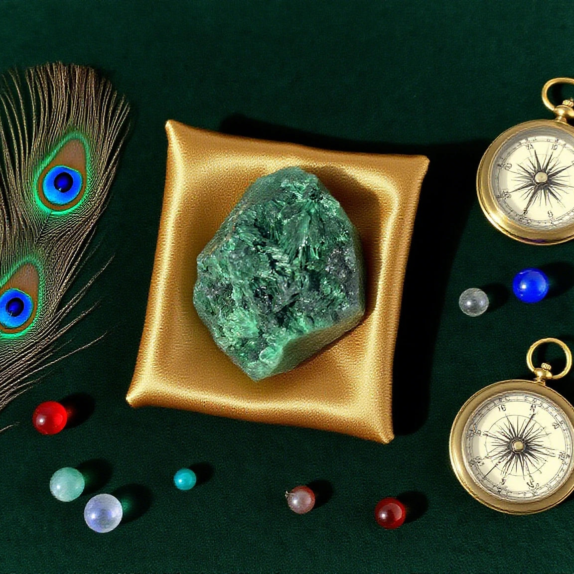 Malachite brute (qualité supérieure)