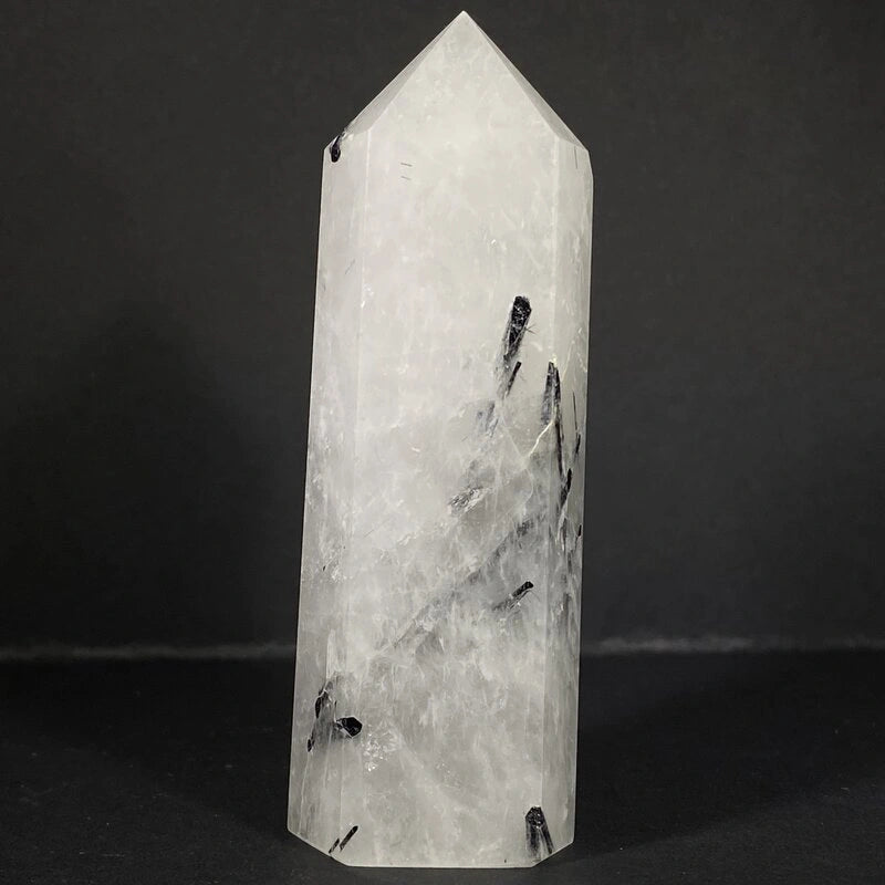 Pointe Quartz Tourmaline Noire