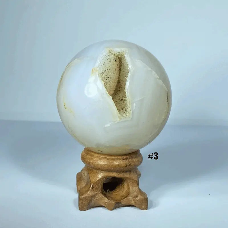 Sphère Agate Cerisier