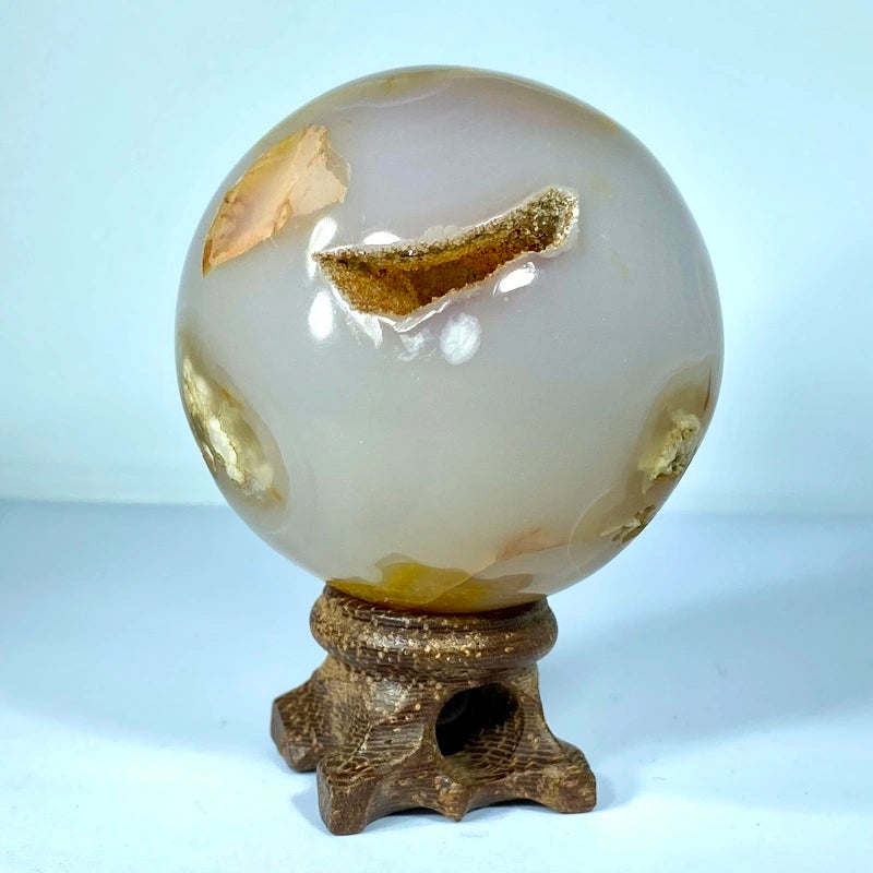 Sphère Agate Cerisier