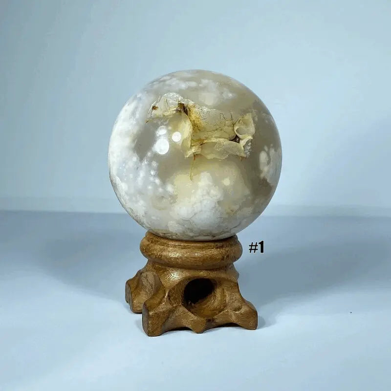 Sphère Agate Cerisier