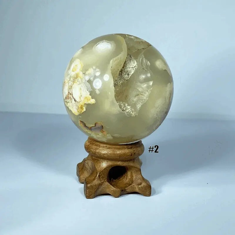 Sphère Agate Cerisier