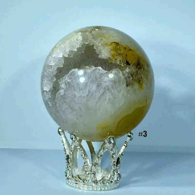 Sphère Géode Agate (300-400gr)