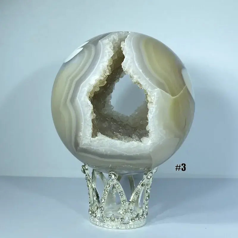 Sphère Géode Agate (500-600gr)