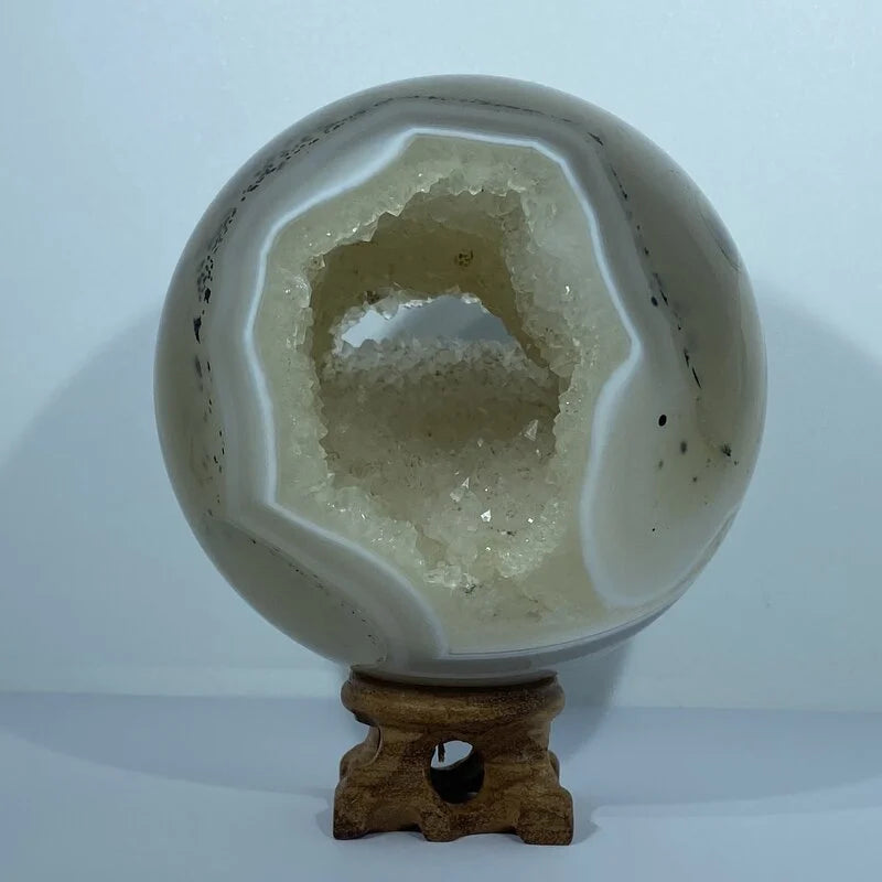 Sphère Géode Agate (pièce rare) 1175gr