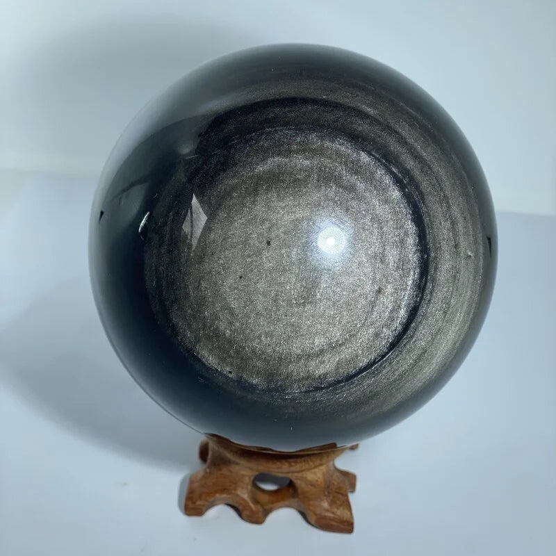 Sphère Obsidienne Argentée (870gr/ 925gr)