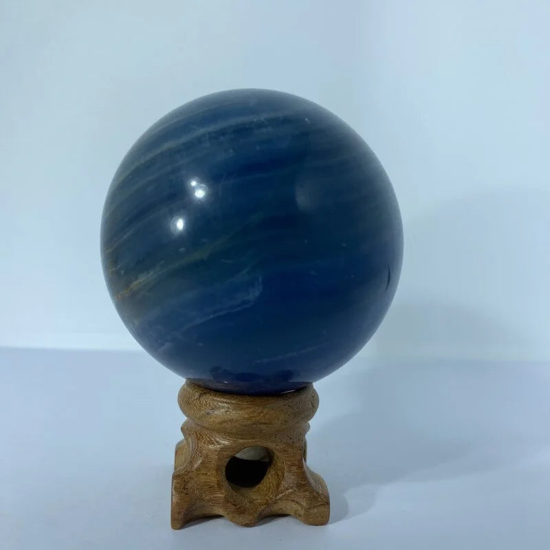 Sphère Onyx Bleue (273-344gr) - Qualité Supérieure