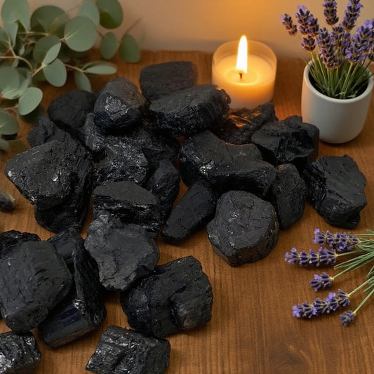 Tourmaline Noire Brute Fibreuse (Petite)