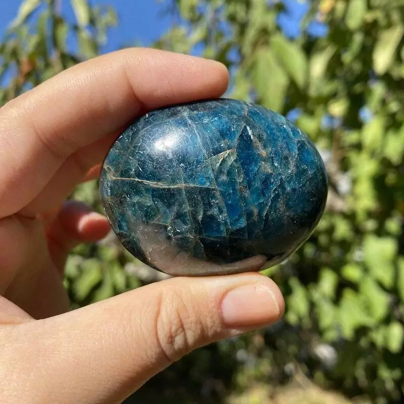 Galet Apatite Bleue