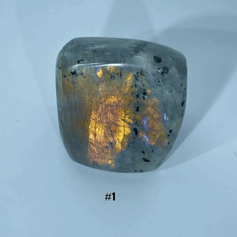 Bloc de Labradorite Violette Poli (qualité supérieure)