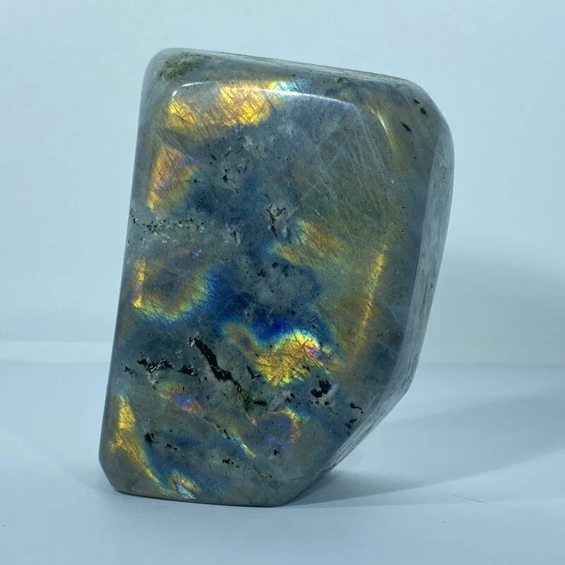 Bloc de Labradorite Violette Poli (qualité supérieure)