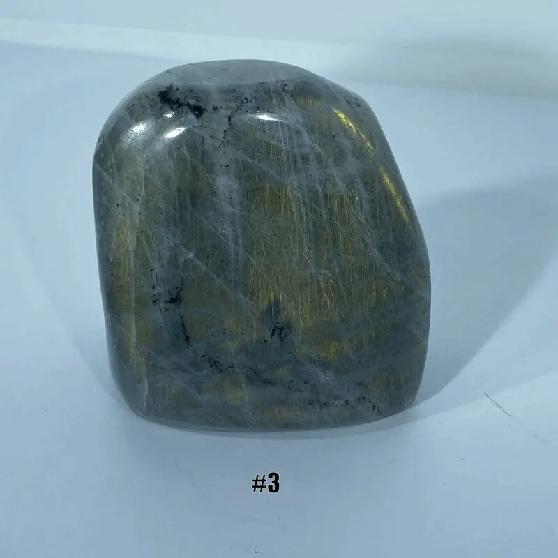 Bloc de Labradorite Violette Poli (qualité supérieure)