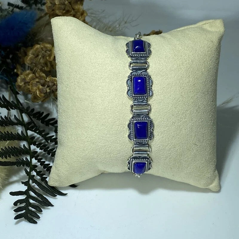 Bracelet en Lapis Lazuli Argent S925