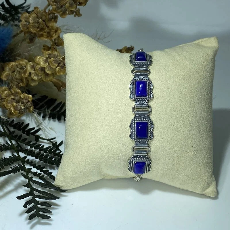 Bracelet en Lapis Lazuli Argent S925