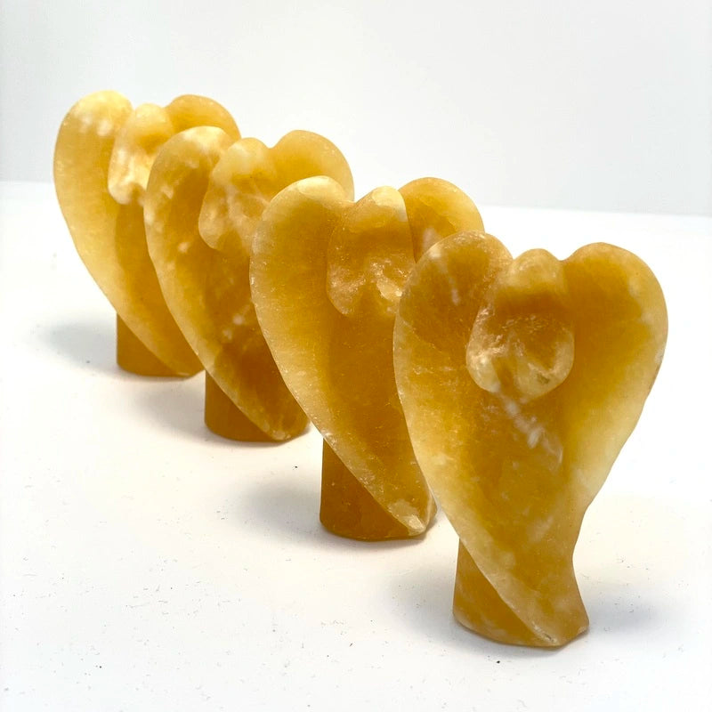 Ange en Calcite Jaune