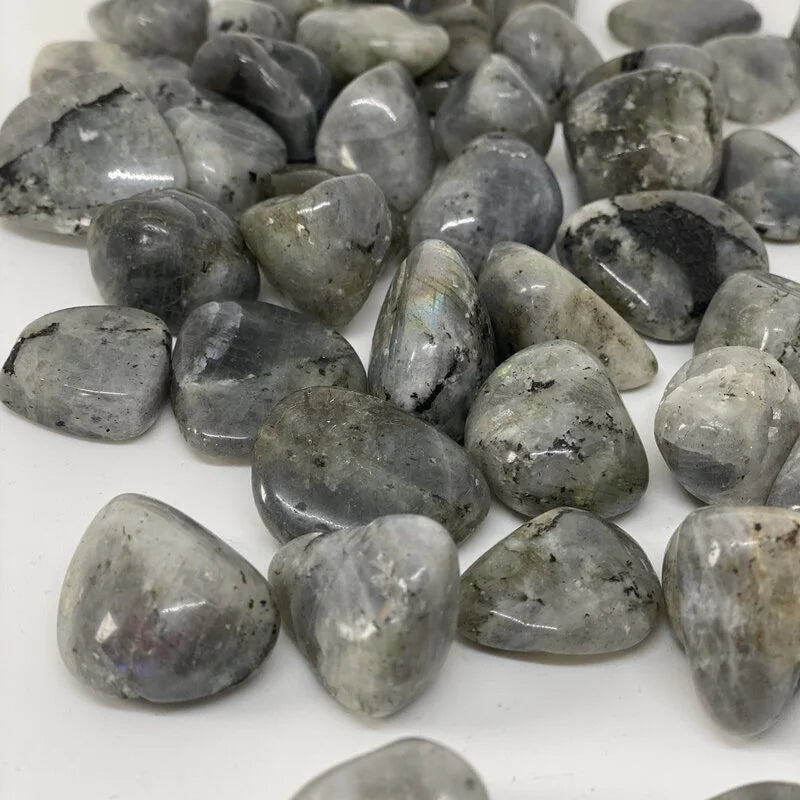 Labradorite Grise Pierre Roulée (100gr)