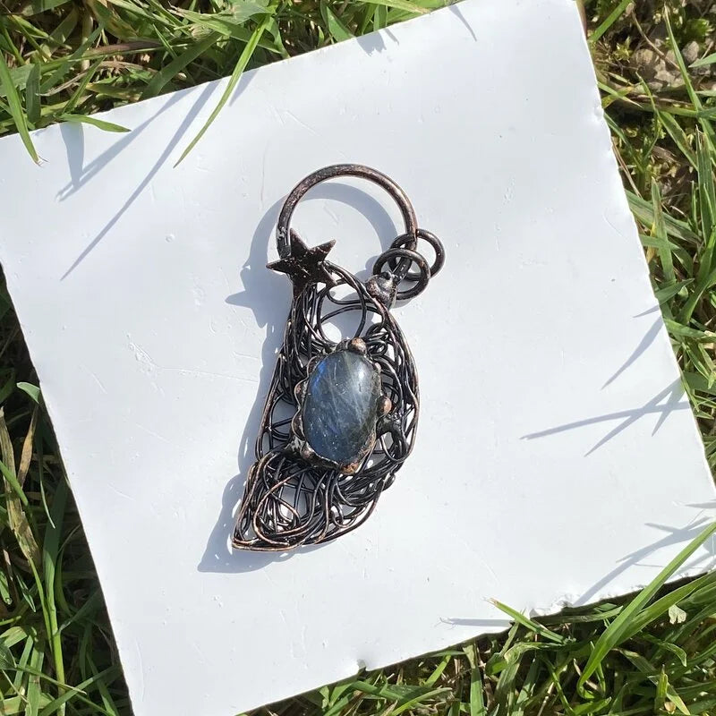 Pendentif en Labradorite (fait main)