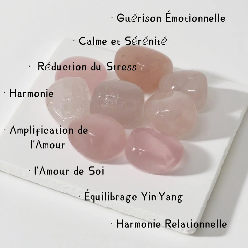 Quartz Rose Pierre Roulée